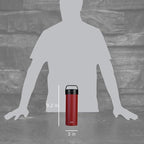 ESPRO Go P0 Ultralight French Press Coffee Maker for Travel, Vacuum Insulated Stainless Steel, 16 Ounces, Cranberry