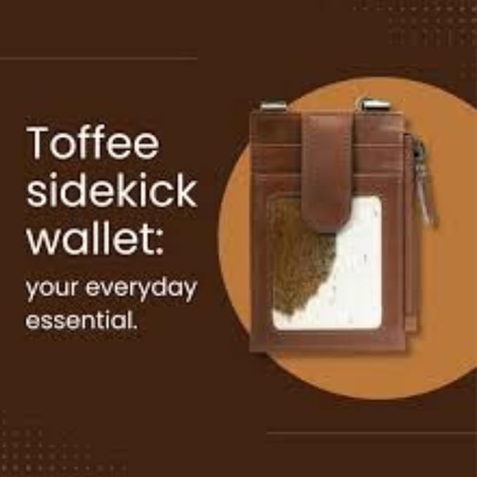 RFID Blocking Boot Wallet with Security Chain & Zipper Lock – Genuine Leather Wallets for Men, Travel Wallets Women, Minimalist Leather Card Holder