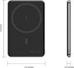 Custom Engraving Power Bank 5000mah,Customized Portable Charger with Name,Logo,Picture,Gift for Employees,Clients(Space Gray)