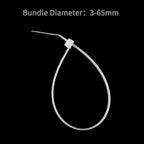 XINGO 10 Inch White Cable Zip Ties (500 Pack), 40 Lbs Tensile Strength-Heavy Duty, Self-Locking Nylon Plastic Nylon Wire Ties for indoor and outdoor use