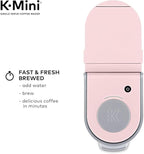 Keurig K-Mini Single Serve Coffee Maker with 6-12Oz Cup Sizes, Quick Brewing, and Removable Drip Tray (Dusty Rose, Renewed)