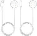 Kissmart Charger for Google Pixel Watch 2 & 3, Replacement USB-A/C Charging Cable Cord for Smart Watch (3.3ft/1m) (White)