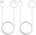 Kissmart Charger for Google Pixel Watch 2 & 3, Replacement USB-A/C Charging Cable Cord for Smart Watch (3.3ft/1m) (White)