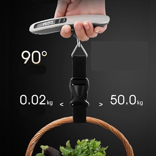 Travel Luggage Scale, Rechargeable Handheld Scale, Hanging Scale, 50kg Electronic Scale, Shipping Scale, Fishing Scale