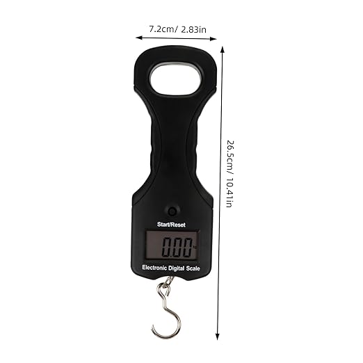 FOMIYES 30kg Portable Digital Luggage Scale Handheld Multifunction Weighing Scale for Travel Fishing and Home Use LCD Display and Hook