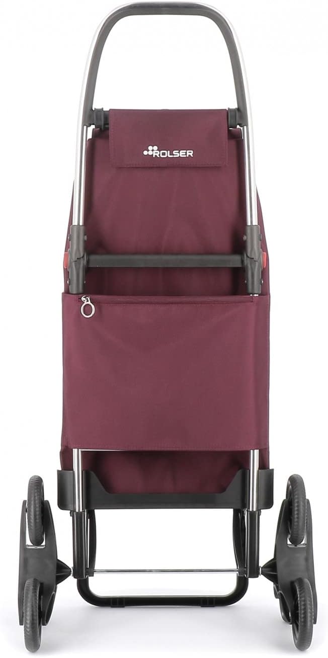Rolser I-Max MF 6 Wheel Stair Climber Foldable Shopping Trolley - Burdeos