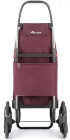 Rolser I-Max MF 6 Wheel Stair Climber Foldable Shopping Trolley - Burdeos