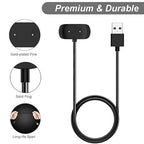 Charger for Amazfit Bip 5/3, T-Rex Pro, GTS 4 Mini, GTS 2/2e, GTR 2/2e, 2 GTR Mini Smart Watch - Replacement Magnetic Charging Cable (2-Pack, 1m/3.3ft)