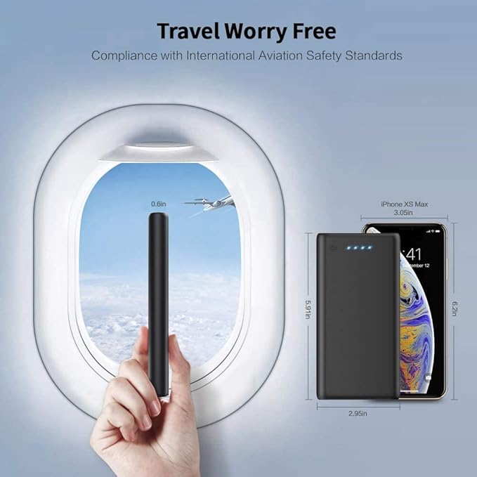 Portable Charger Power Bank 26800mah,Ultra-High Capacity Safer External Cell Phone Battery Pack,2 USB Output High Speed Charging Power bank Compatible with iPhone 17/16/15/14/13 Galaxy Android LG etc