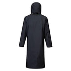 UH447 Waterproof Reversible Raincoat Hi Vis Reflective Long Safety Rain Jacket Yellow/Black, Large