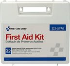 First Aid Only 223-U OSHA-Compliant First Aid Kit, All-Purpose 25-Person Emergency Kit for Business, Worksite, Home, and Vehicle, 106 Pieces (Pack of 2)