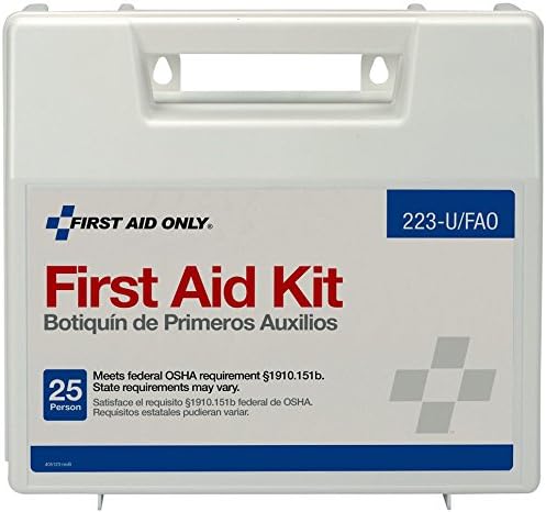 First Aid Only 223-U OSHA-Compliant First Aid Kit, All-Purpose 25-Person Emergency Kit for Business, Worksite, Home, and Vehicle, 106 Pieces (Pack of 2)