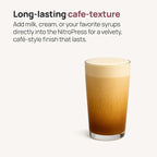NitroPress DS Electric Nitro Cold Brew Coffee & Cocktail Maker Machine, Air-Powered Nitro Coffee Maker & Nitrogen Infuser for Coffee Matcha Cocktails & Drinks Stainless Steel Home Bar Beverage System