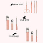 Manicure Set Women Men Nail Clipper Set Stainless Steel Toe Finger Nail Clippers Personal Care Tool with Case Travel Manicure Tool Nail Care Set Women Men Nail Grooming Kit Gifts for Mother Wife