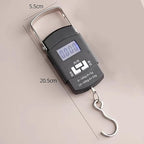 Digital Hanging Scale, 50kg/110lb Portable Electronic Hand Scale with Stainless Steel Hook, High Precision Mini Luggage Weight Scale for Travel, Fishing, Hunting, Camping