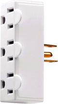 Tap 3outlet Gnd 2p Plastic,3watts, White