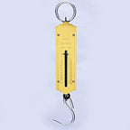 Yellow Fishing Scale with Hook Portable Mechanical Luggage Scale Weight Scale Auto-Off Function for Household, Shops, Luggage, Travel, Fishing, Outdoors