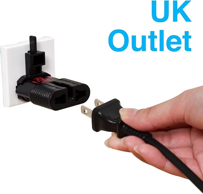 ROAD WARRIOR Travel Plug Adapter for Europe/UK/Australia/China/USA Outlet, Compact Lightweight Japan-Designed, RWG01BK