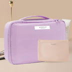 Queboom Travel Makeup Bag Cosmetic Bag Makeup Bag Toiletry bag for women and men (Purple)