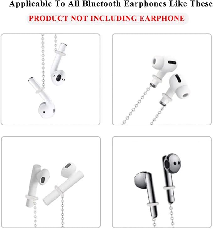 ZOSTLAND 1 Pair Creative Earphone Anti Lost Earring Clip Earclip Strap Wireless Earhook Earbud Ear Bud Holder Connector Compatible with Airpods 1/2/Pro/3 Beats Fit Pro Sony (Live from Space)