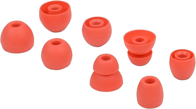 Replacement Eartips Silicone Earbuds Buds Set for Powerbeats Pro Beats Wireless Earphone Headphones,4 Pair (Red)