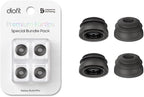 Premium Multi-Flange Eartips for Galaxy Buds3 Pro (Black, Medium) – Always Fits, Never Slips