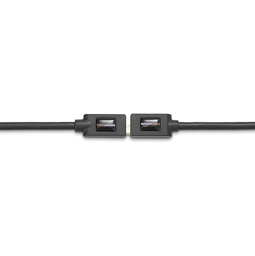 Amazon Basics 2-Pack USB 3.0 Extension Cable, A-Male to A-Female, 4.8Gbps High-Speed, Gold-Plated Connectors, 6 Foot, Black