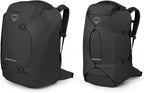 Osprey Sojourn Porter 65L Travel Backpack - Carry-On Compliant Luggage with StraightJacket Compression and Padded Laptop Sleeve - Durable Pack for International or Urban Travel Black