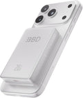 BBD Magnetic Power Bank for iPhone,12000mAh Magsafe Battery Pack with 20w Fast Charging,Slim Magsafe Power Bank USB C in&Out,Wireless Portable Charger for iPhone 17/16/15/14/13/12 Series-Silver