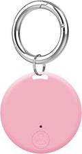 Aircawin Mini GPS Tracker C, Key Item Finder Locator,No Monthly Fee App for iOS/Android 2023 Latest,Portable Anti-Lost Bluetooth Tag Item Tracker for Luggages/Kids/Pets/Phone/Wallet/Bag-1Pcs-Pink