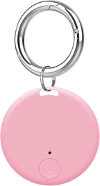 Aircawin Mini GPS Tracker C, Key Item Finder Locator,No Monthly Fee App for iOS/Android 2023 Latest,Portable Anti-Lost Bluetooth Tag Item Tracker for Luggages/Kids/Pets/Phone/Wallet/Bag-1Pcs-Pink