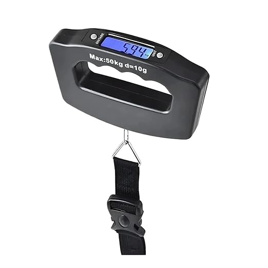 Luggage Weight Scale, Portable Scale Digital LCD Display 110lb/50kg Electronic Luggage Hanging Hook Suitcase Travel Baggage Bag Weight Balance Tools,for Travel