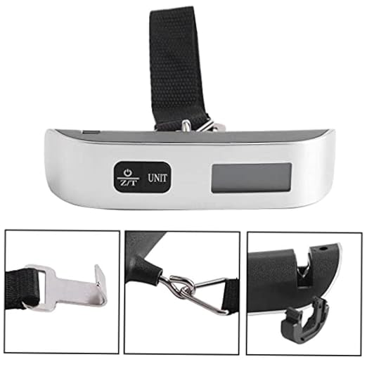 Travel Luggage Scale Digital Hanging Scale Portable Electronic T-Shaped Backlit Handheld Scale for High Precision Weighing Weighing