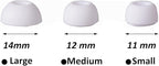 Replacement Silicone Eartips Earbuds Tips Set for Samsung Galaxy Buds 3 Pro Accessories Headphones Ear Tips,6 Pairs (3 Sizes S/M/L) (White)