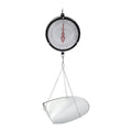 Double-Sided Dial Hanging Scale,22LBS Mechanical Hanging Scale,Commercial Circular Hanging Scale with Chain for Deli,Restaurants,Supermarkets,Grocery Stores (Black)