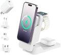 Matrix Ultimate 3-in-1 Wireless Charger with 5,000mAh MagSafe Powerbank- Global Edition | Wireless Power Bank | 5000 mAh Power Bank