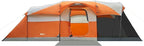 PORTAL 6/8/10 Person Family Camping Tent with Screen Room, Water Resistant Big Tunnel Tents with Rainfly, Large Family Tent for Camping, Outdoor, Patio