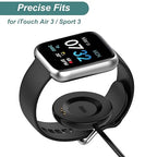 Charger for iTouch Air 3/4/SE, Sport 3, Explorer 3, Replacement USB Chariging Cable Cord for iTouch Air 3 4 SE & Sport 3 & Explorer 3 Wearables Smartwatch (1)