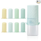 Mrsdry Bottle Covers for Travel, Leak Proofing, Travel Size Container Silicone toiletry sleeves, Leak Locks Travel Accessories for Shampoo Wash Body Bottles and other beauty and personal care(8pcs)