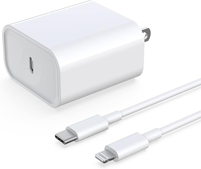 DABUSTAR for iPhone Fast Charger, 33W USB C PD Wall Charger Block Plug with[MFi Certified]6ft Type C to Lightning Cable Quick Charging Data Sync Cord for iPhone14 13 12 11 Pro Max Mini Xs Xr iPad Air