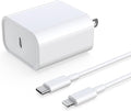 DABUSTAR for iPhone Fast Charger, 33W USB C PD Wall Charger Block Plug with[MFi Certified]6ft Type C to Lightning Cable Quick Charging Data Sync Cord for iPhone14 13 12 11 Pro Max Mini Xs Xr iPad Air