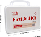 Ever Ready First Aid 107 Piece 25 Person First Aid Kit with Plastic Case, OSHA Compliant