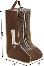 Portable 2 Pack Boots Storage, Tall Boots Storage/Protector Bag,Brown Portable waterproof storage bags are used for travel storage, under the bed, wardrobe, shoe cabinet and other home storage