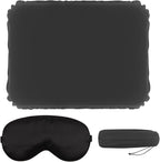 Portable Self-Inflating Seat Cushion, Portable Travel Cushion Airplane Seat, Memory Foam Sitting Pad for Travel Airplane Car Bleachers Backpacking Office(Grey)