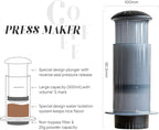 RECAFIMIL Coffee Press Maker -New Desgin Bigger Capacity Quickly Makes Delicious Coffee Without Bitterness - 1 to 3 Cups Per Pressing (Coffee Maker)