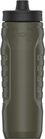 Under Armour Squeeze Water Bottles, 32 oz Water Bottles, Sideline Sports Water Bottle with Quick-Shot Lid, Quick & Easy Hydration, Gym Water Bottles, Squeeze Bottle, 1 32oz