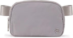 Pander Belt Bag for Women, Fashion Waist Packs, Crossbody Bags with Adjustable Strap (Light Grey).