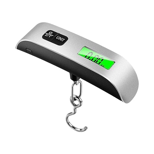 Luggage Weight Scale, 6pcs 110lb/50kg Portable Digital Scale LCD Display Electronic Hook Scale Luggage Hanging Suitcase Travel Baggage Weight Balance Tool,for Travel