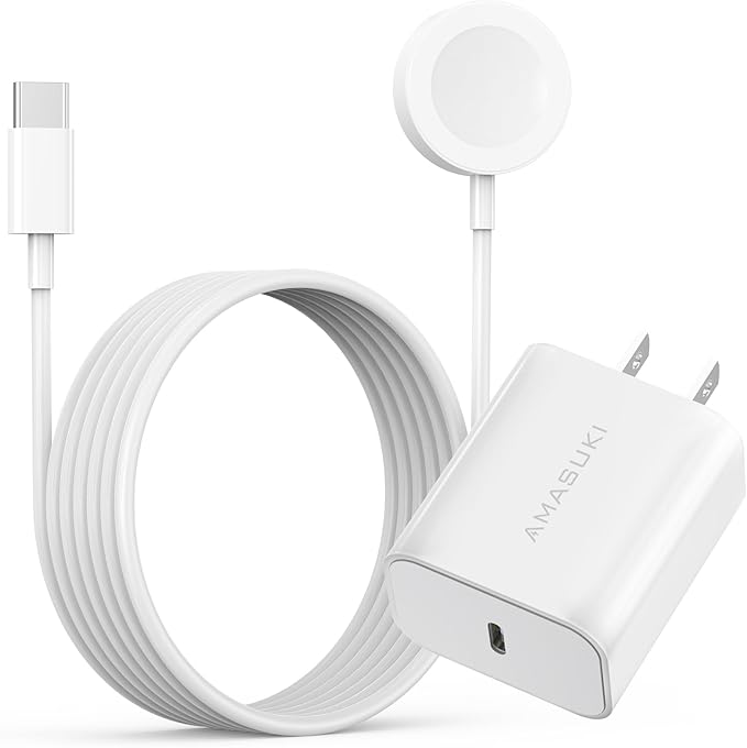 6.6FT/2M Long Fast for Apple Watch Charger USB C iWatch Charger 20W Block Portable Wireless Compatible with Apple Watch Series 11/10/9/8/7/SE/6/5/4/3/2 Ultra Ultra2