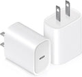 USB C Charger Block 20W, Ocupwei PD 3.0 Fast Charging Wall Charger USBC Power Adapter Type C Brick Cube for iPhone 17/Pro/Pro Max/17 Air/ 16/16 Pro/16 Pro Max/15/Plus/Pro/Pro Max [2 Pack]